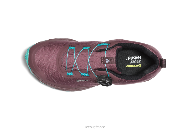 chaussure 8HT6215 femmes Icebug rover rb9x gtx poussière de prune/menthe
