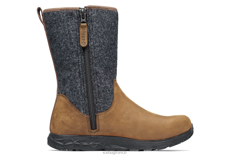 chaussure 8HT6240 femmes Icebug laine michelin bosquet café/gris