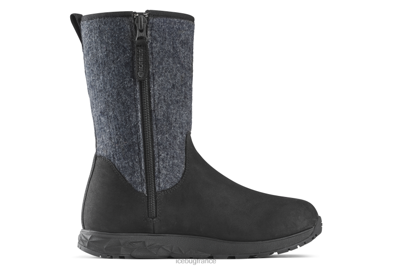 chaussure 8HT6243 femmes Icebug bosquet laine michelin bugdri gris noir