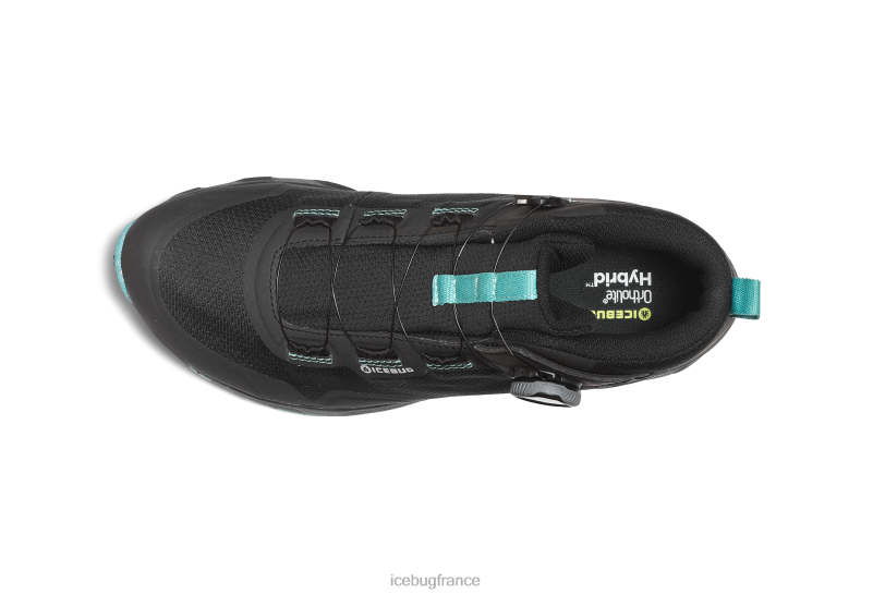 chaussure 8HT6251 femmes Icebug rover mi rb9x gtx noir/menthe