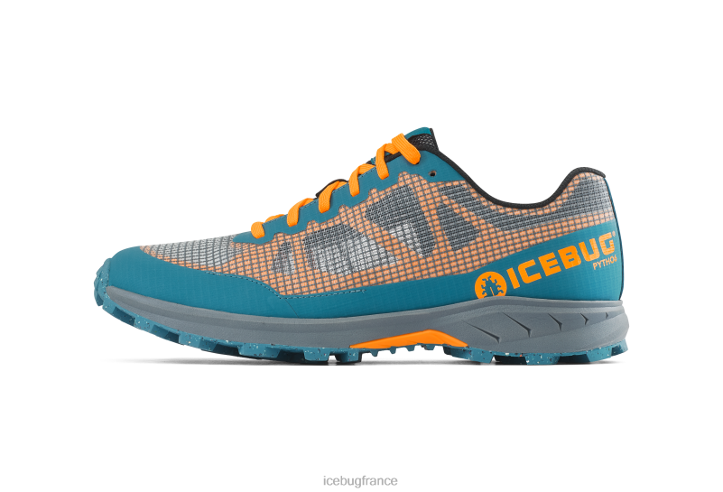 chaussure 8HT6258 Hommes Icebug python6 rb9x pétrole/orange