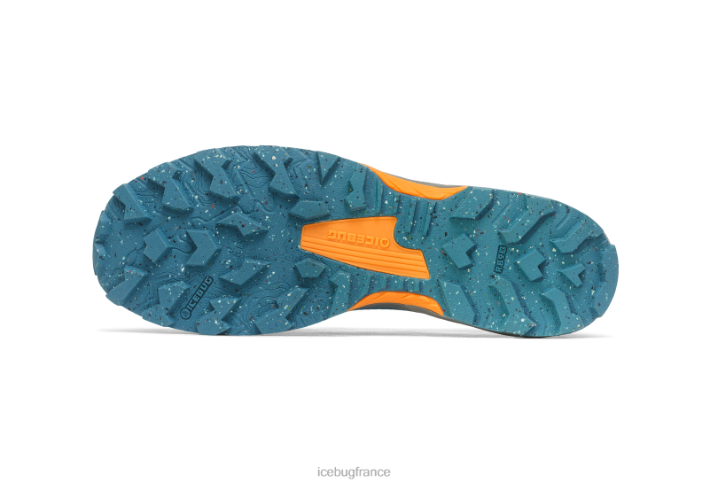 chaussure 8HT6258 Hommes Icebug python6 rb9x pétrole/orange