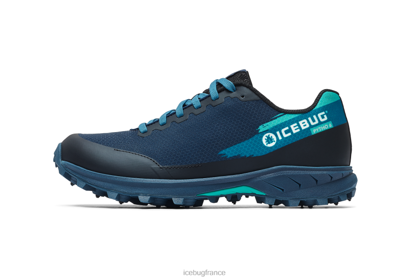 chaussure 8HT6268 Hommes Icebug bugrip python6 bleu foncé/menthe