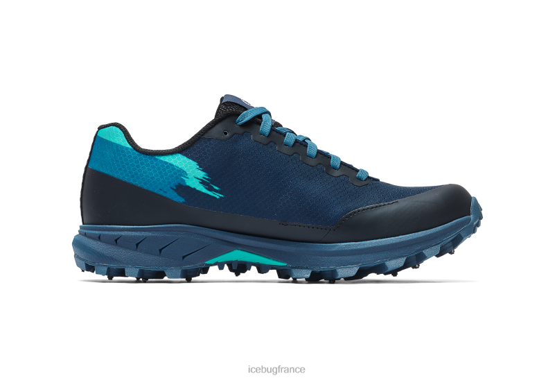 chaussure 8HT6268 Hommes Icebug bugrip python6 bleu foncé/menthe