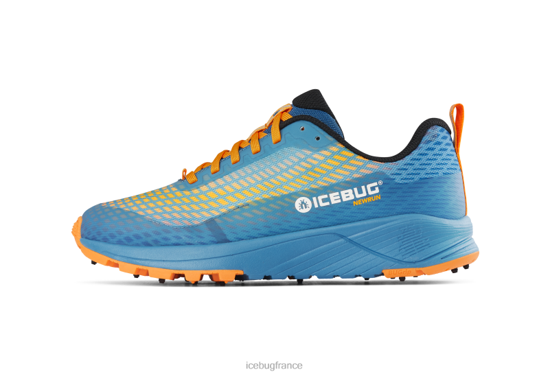 chaussure 8HT6276 Hommes Icebug bugrip de nouvelle exécution bleu brume/orange