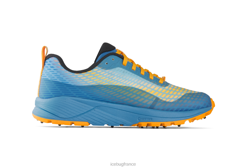 chaussure 8HT6276 Hommes Icebug bugrip de nouvelle exécution bleu brume/orange