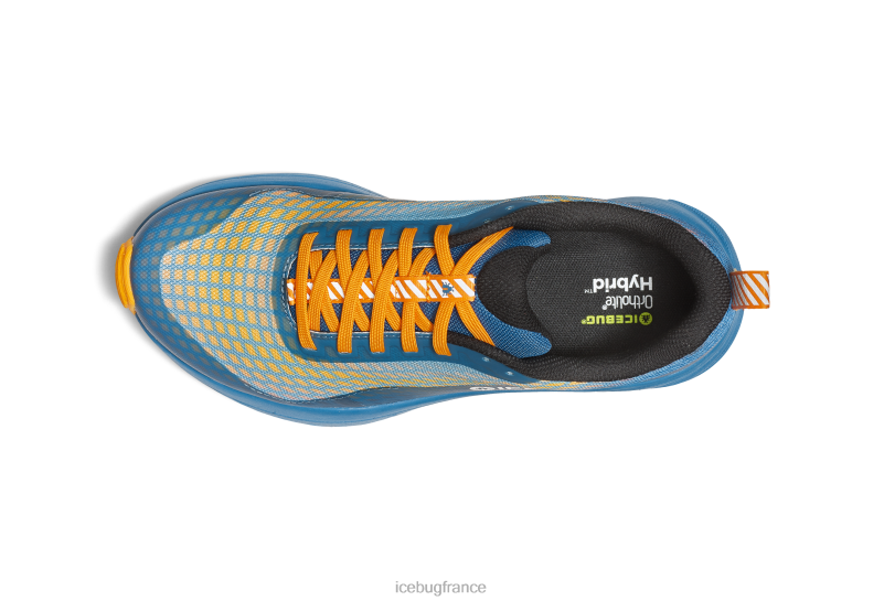 chaussure 8HT6276 Hommes Icebug bugrip de nouvelle exécution bleu brume/orange